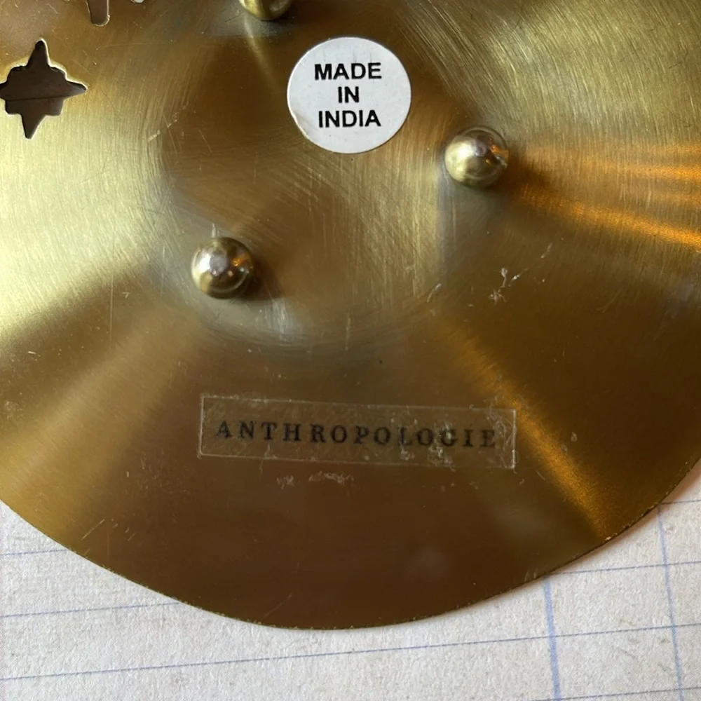 Anthropologie Hammered Zodiac Steel Trinket Dish- Libra